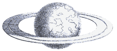 hand-drawn planet